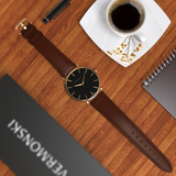 Men's Brown Leather Watch - Brown Watch | VERMONSKI