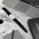 Black Leather Watch - Men's Watch | VERMONSKI
