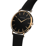 Black And Rose Gold Men's Watch - Rose Gold Black Watch | VERMONSKI