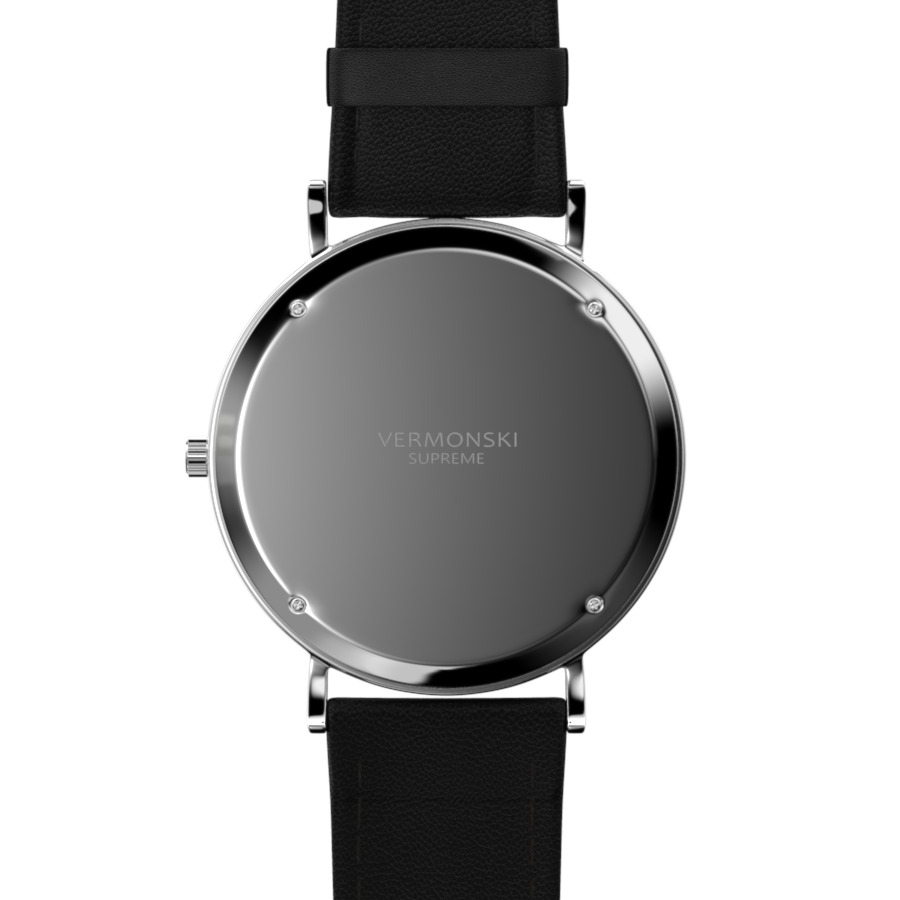 Black Leather Watch - Men's Watch | VERMONSKI