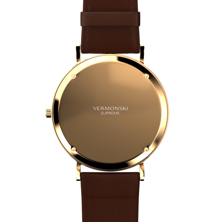 Men's Brown Leather Watch - Brown Watch | VERMONSKI