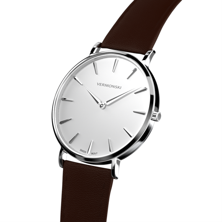 White Dial Watch | Stainless Steel Watch | VERMONSKI