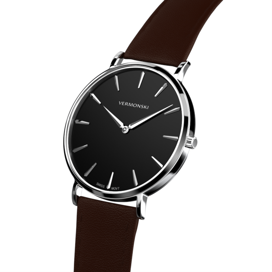 Brown Watch For Men - Brown Leather Watch | VERMONSKI